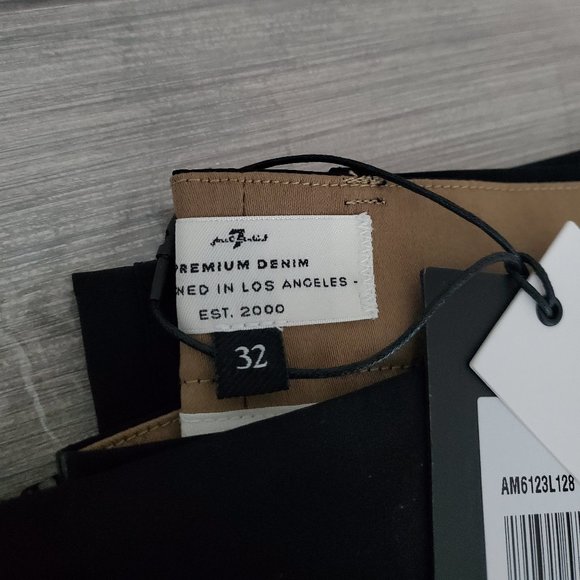 7 For All Mankind The Ace Modern Trouser - Size 32 / Black - Picture 8 of 8